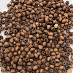 Бусины пришивные дерево, р. 3х4 мм