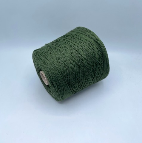 Бобинная пряжа (пр.Италия), art.Cotone, 350м/100 гр. 100%Хлопок, цвет-Ель , арт.34738