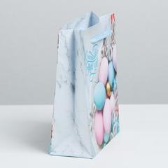 Пакет ламинированный вертикальный «Счастливой Пасхи!», 12х15х5.5 см