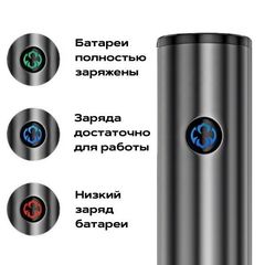 Индикация заряда батареи электроштопора Easy Wine Opener | Easy-cup.ru