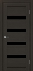 Межкомнатная дверь Турин 505.12 Лакобель черный экошпон Венге