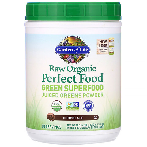 Garden of Life, RAW Organic Perfect Food Green Super Food, Chocolate, 20.10 oz (570 g)