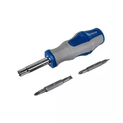 Отвертка рукоятка КОБАЛЬТ Ultra Grip с набором двусторонних бит, CR-V (3 шт.) блистер (646-645)