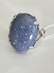 Неми-коралл (кольцо из серебра)