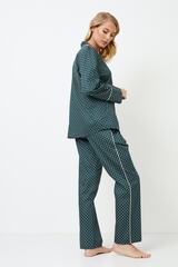 Пижама женская со штанами ARUELLE GENNY_Зеленый
