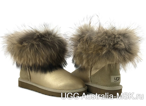 UGG fox fur Mini Sand