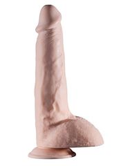 Телесный фаллоимитатор REALSTUFF REALISTIC DONG 9INCH - 23 см. - 