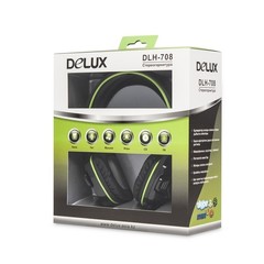 Компьютерная Компьютерная гарнитура Delux DLH-708, Black-Green