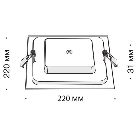 Встраиваемый светильник Technical Stockton DL021-6-L18W