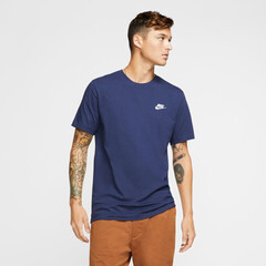 Футболка теннисная Nike NSW Club Tee M - midnight navy/white