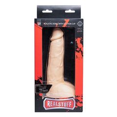 Телесный фаллоимитатор REALSTUFF REALISTIC DONG 9INCH - 23 см. - 