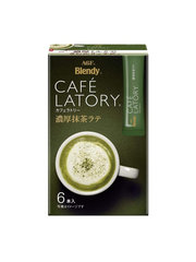 Зеленый чай AGF Blendy Cafe Latory со вкусом матча-латте в стиках 6 шт 10 гр