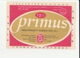 K15226 ЧССР Чехословакия Пивная этикетка PRIMUS
