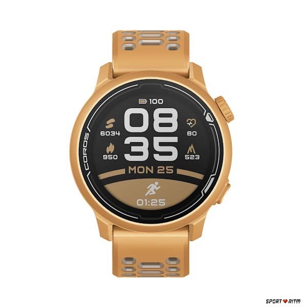 Coros Pace 2 Gold Silicone