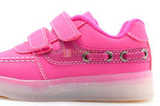 Светящиеся кроссовки с USB зарядкой Бебексия (BEIBEIXIA) для девочек цвет розовый. Изображение 11 из 15.