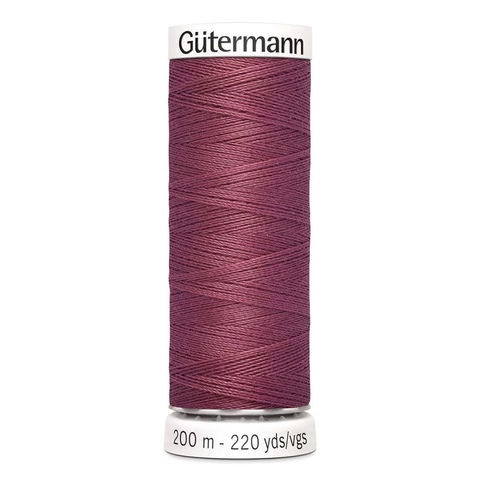 Нить Sew-All 200 м, Gutermann, 624 бруснично-розовый