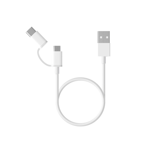 Кабель Xiaomi Mi 2-in-1 USB 3.0 to Micro-USB / USB-C 30cm