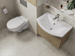 ПЭК АЛЬФА КОМФ подвесной унитаз+инсталяция+кнопка хром+сидение полипропилен S