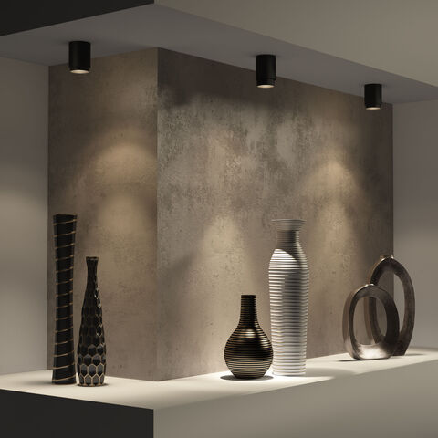 Накладной светодиодный светильник Elektrostandard Cors 25032/LED 10W 4200K чёрный