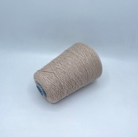 Бобинная пряжа (пр.Италия), 500м/100гр,100%Шерсть , цвет- Бежевый меланж , арт.27956