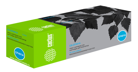 Картридж лазерный Cactus CS-CF401A CF401A голубой (1400стр.) для HP CLJ M252, 252N, 252DN, 252DW, M277n, M277DW