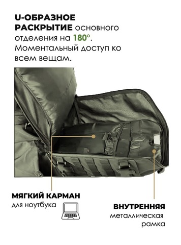 Картинка рюкзак тактический Swicky BK-2498 army - 8