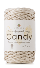 Полиэфирный шнур Candy 3 мм, 200 гр, 100м, св. бежевый
