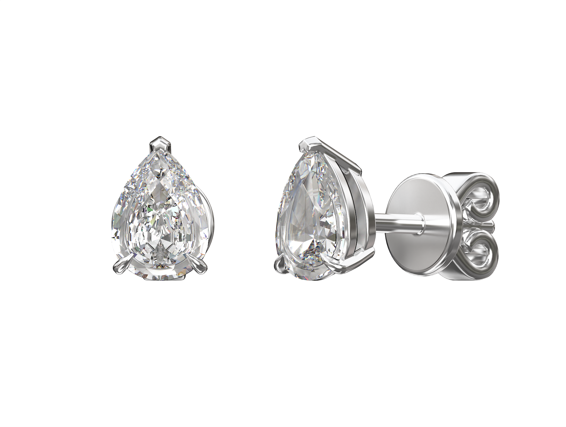 Серьги Cut Earrings Pear