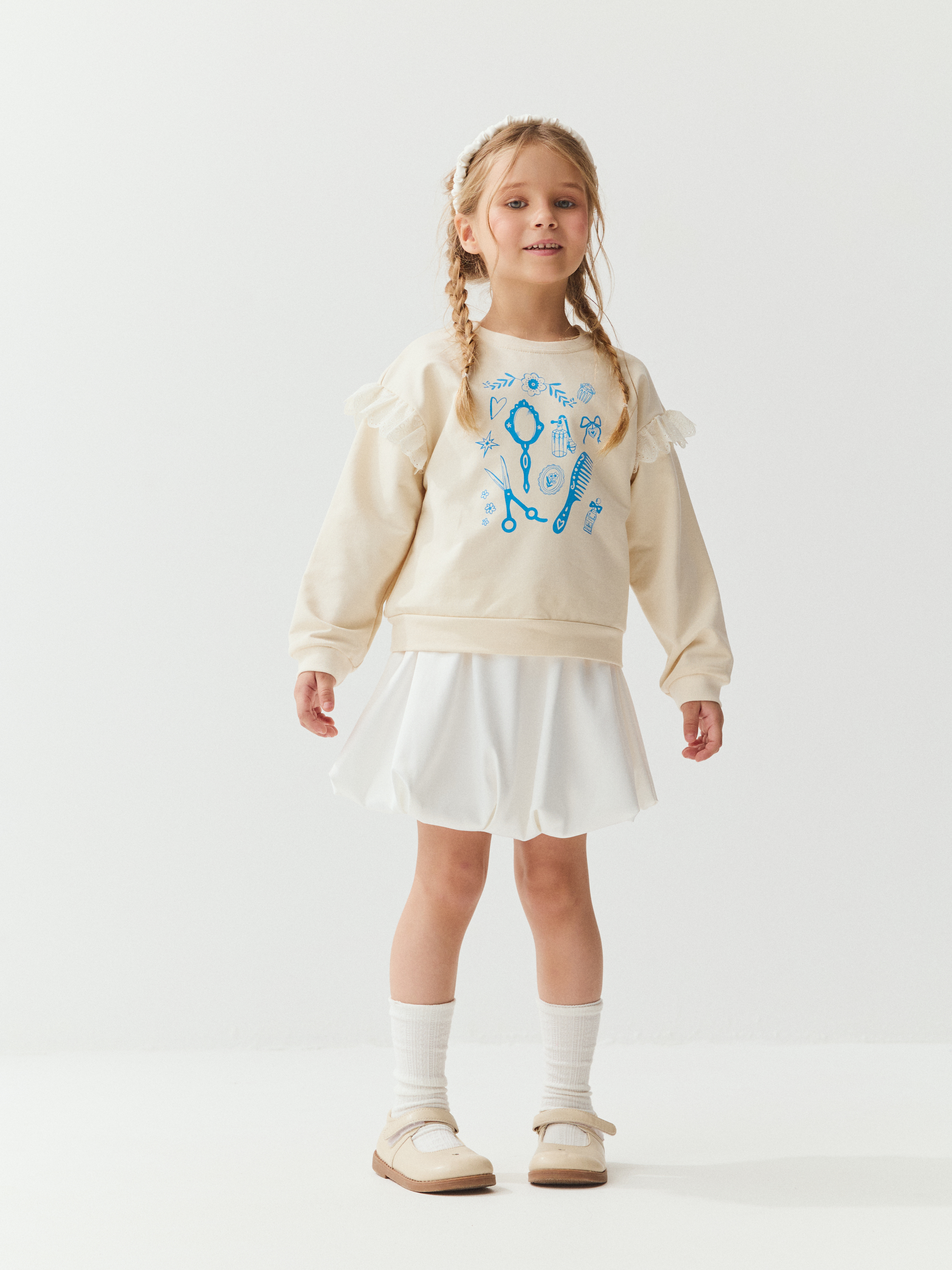 свитшот с рюшей "куколка"  фотография