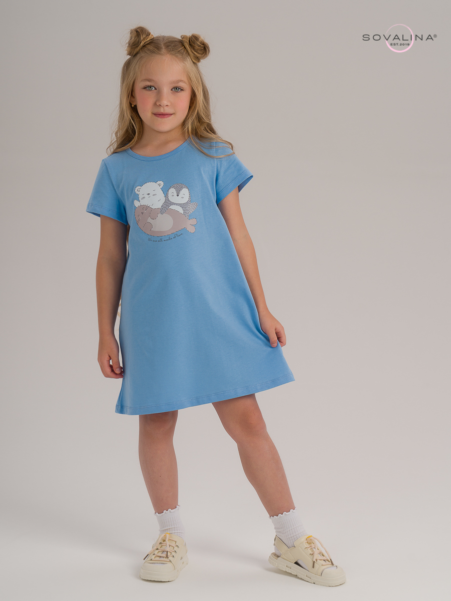 Платье Home голубой Арктика