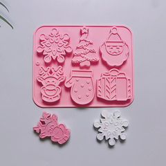 Форма силиконовая «Новогодний набор № 2» 6 ячеек