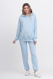 Спортивный костюм для беременных и кормящих 16109 голубой