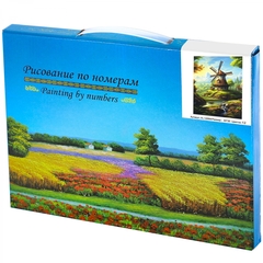 
          Картина по номерам Alingar, 20х30 см, 12 цветов, с акриловыми красками, холст на подрамнике, "Мельница"