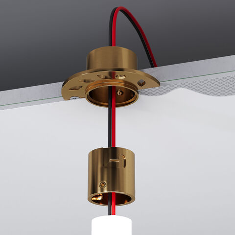 Встраиваемое крепление для круглого гибкого неона Elektrostandard Full light FL 2860 латунь