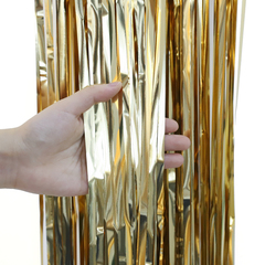 Занавес Дождик, Шампань/Светлое золото 2*1 м (В*Ш)