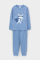 пижама  для мальчика  К 1621/ночное небо на голубом