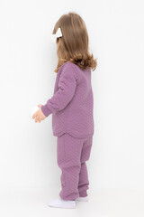 брюки  для девочки  КР 400758/насыщенный виноград к523