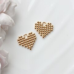 Подвеска с Сердце, 18*20 мм, позолота, П921