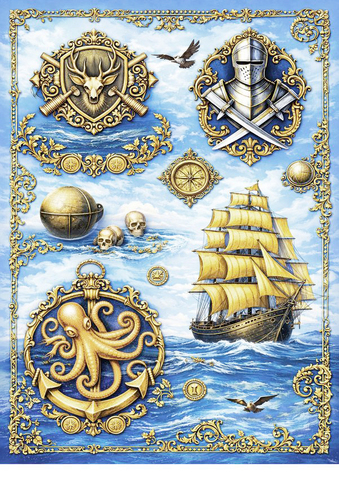 291 Пленочный трансфер для декупажа формат А4, ProArt