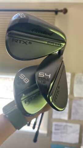 Клюшка для гольфа Вейдж CG RTX6 ZIPCORE BLACK