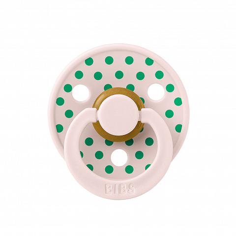Пустышка латексная BIBS Studio - Polka - Petal/Cactus, 6-18 месяцев