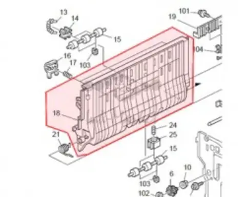 Направляющая пластина D0094551 (Ricoh, оригинал), D0094551
