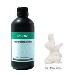 Фотополимерная смола eSUN S200 Standard Resin, 1 кг, молочный белый, S200 STANDARDRESIN-MW