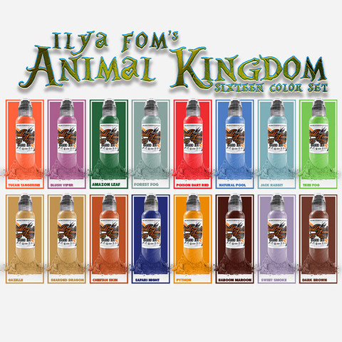 Ilya Fom's Animal Kingdom Set (16 пигментов)