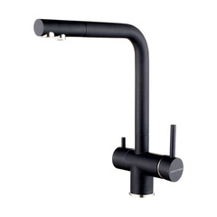Смеситель Paulmark SKALEN Sk213020-418 черный металлик Смеситель Paulmark SKALEN Sk213020-418 черный металлик