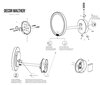 Decor Walther 0125660 Decor Walther Round Just Look WR Косметическое зеркало 21.5см, подвесное, увел. 5x, подсветка LED на аккумуляторе, цвет: черный матовый