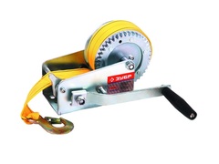 ЗУБР 0.9 т, 10 м, ручная барабанная тяговая ленточная лебедка, Профессионал (43115-0.9)