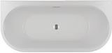 Акриловая ванна Riho DESIRE B2WVELVET - WHITE MATT/ BLACK MATTRIHO FALL - CHROMSPARKLE SYSTEM/LED 180х84 B089014220