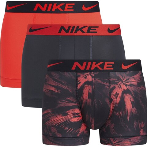 Боксерки теннисные Nike Dri-Fit Essential Micro Trunk 3P - hyperspc print/anthracite/track red