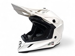Мотошлем AiM RH855 (Fiber Glass), белый